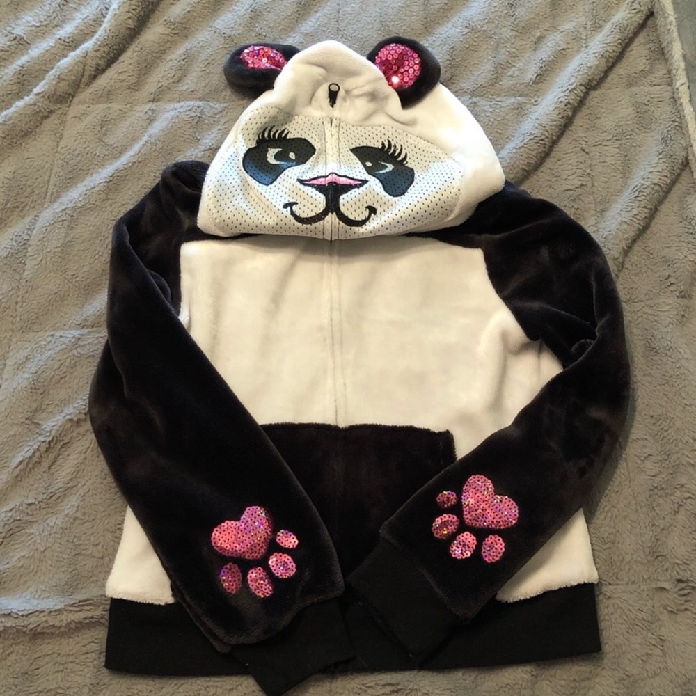 Justice Girls Panda Hoodie
